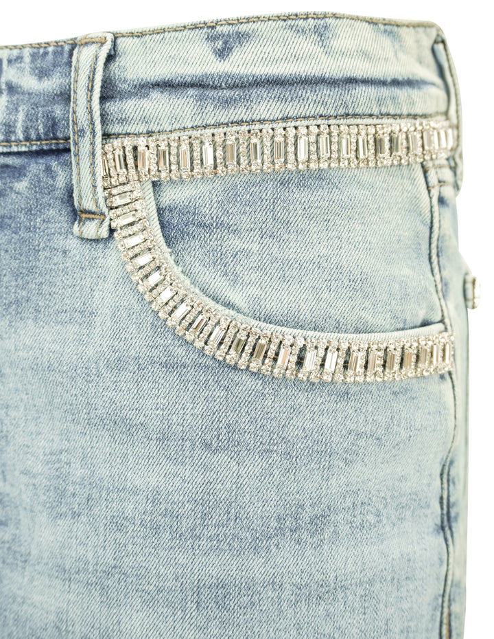 Rag & Bone The Ani Embellished Denim in Pacific - Discounts on Rag & Bone at UAL