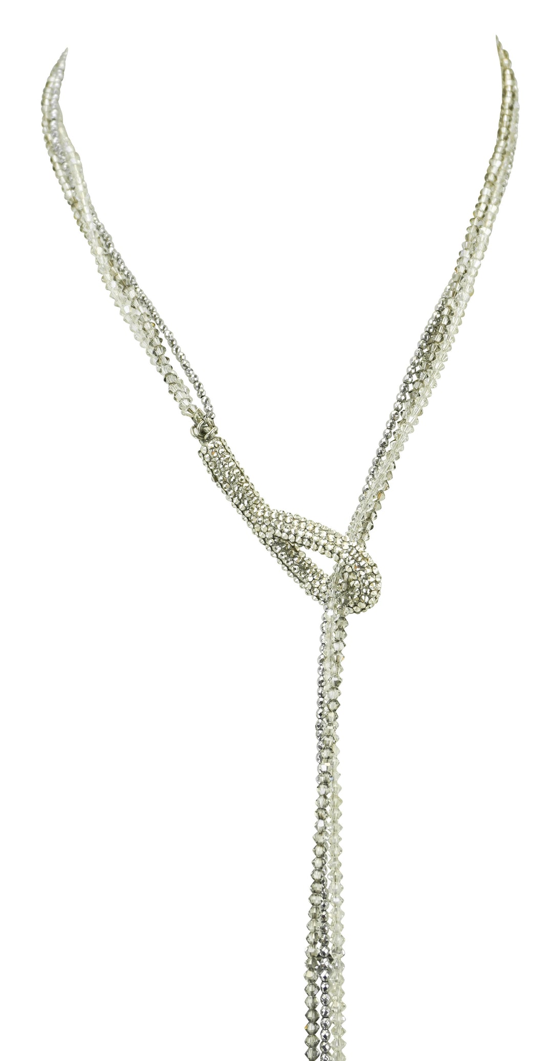 Roni Blanshay Triple Pearl Lariat Necklace
