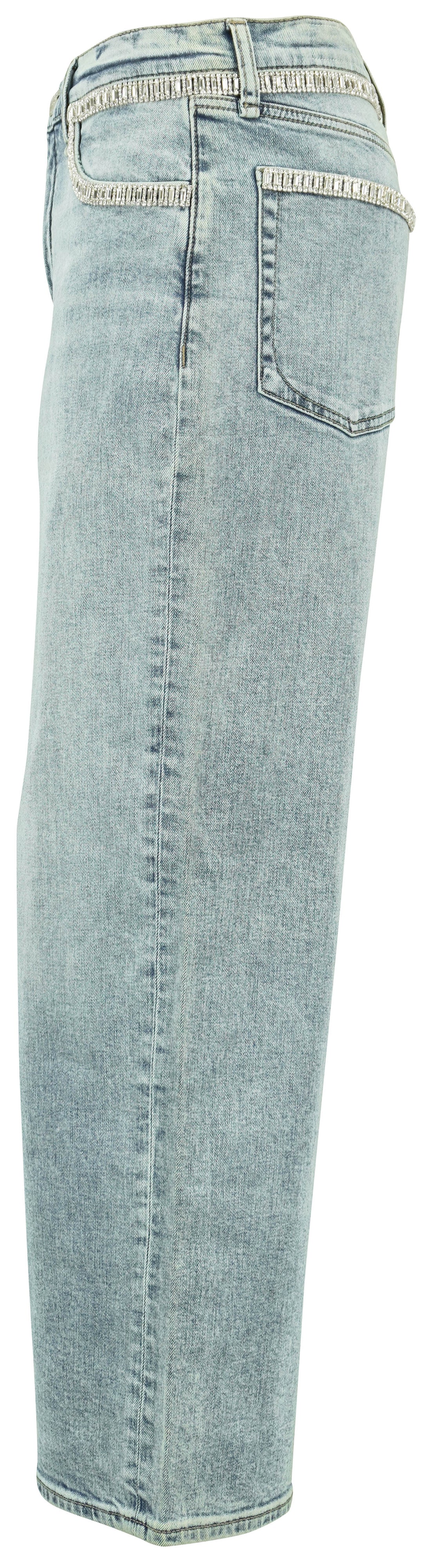 Rag & Bone The Ani Embellished Denim in Pacific - Discounts on Rag & Bone at UAL