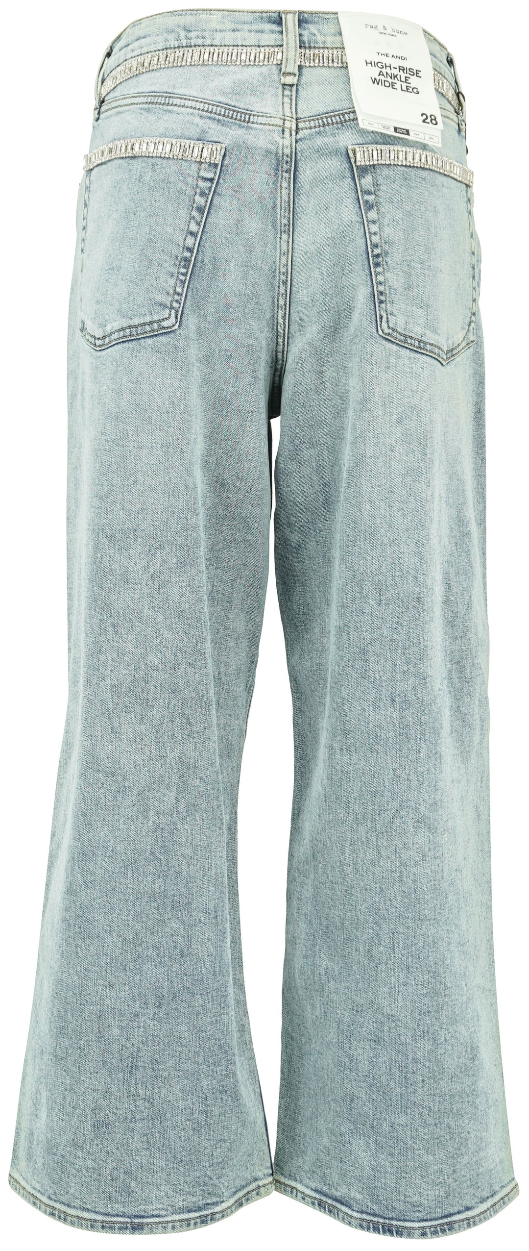 Rag & Bone The Ani Embellished Denim in Pacific - Discounts on Rag & Bone at UAL
