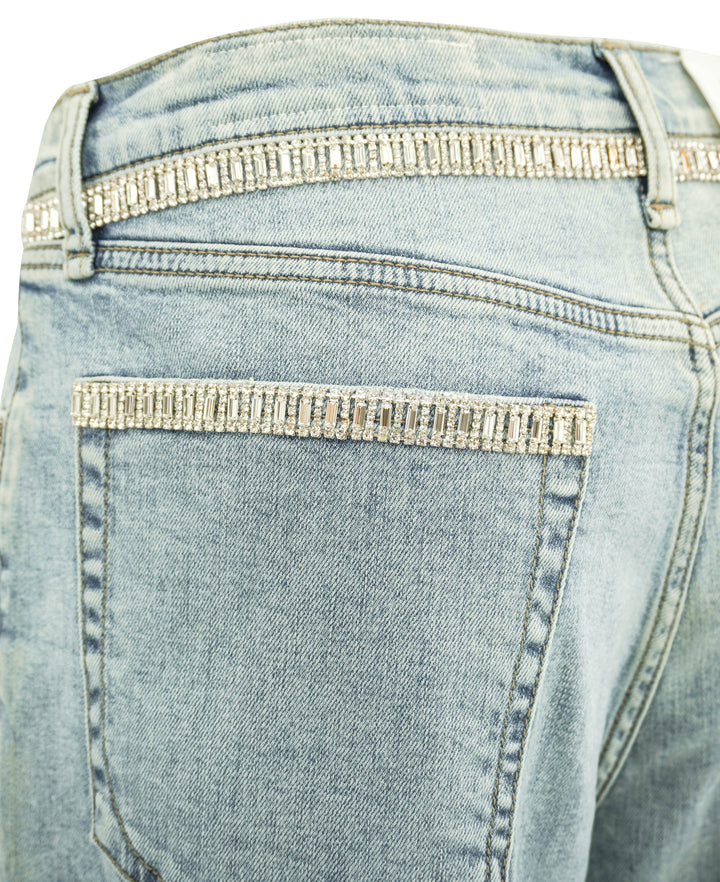 Rag & Bone The Ani Embellished Denim in Pacific - Discounts on Rag & Bone at UAL