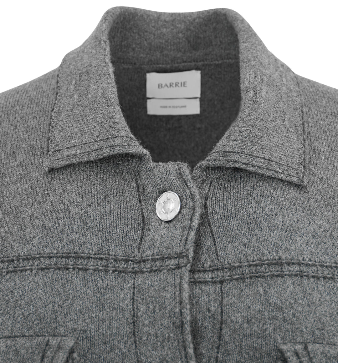 Barrie Cashmere Blend Jacket in Grey