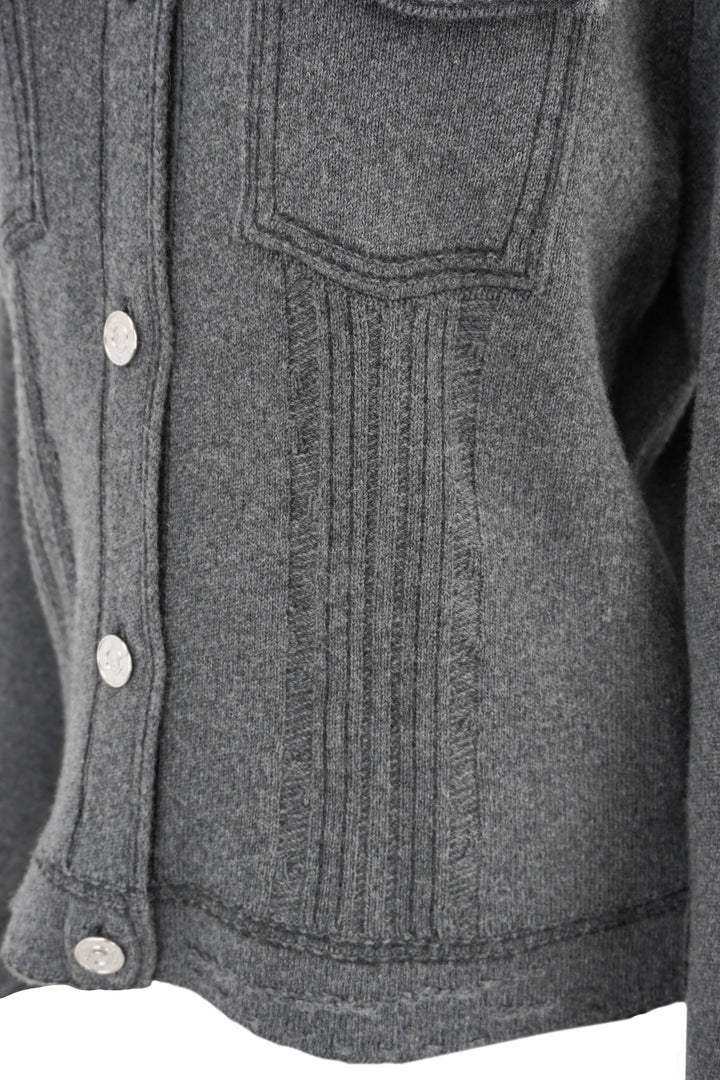Barrie Cashmere Blend Jacket in Grey
