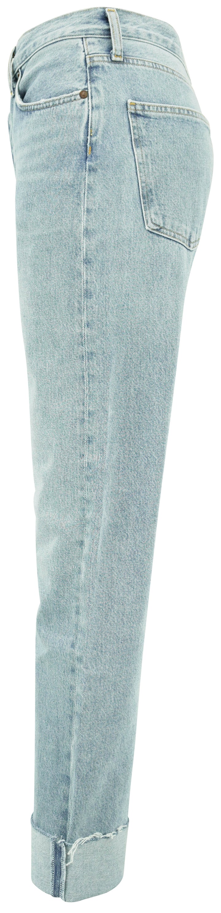 Agolde Criss Cross Waistband Denim in Dimension - Discounts on Agolde at UAL