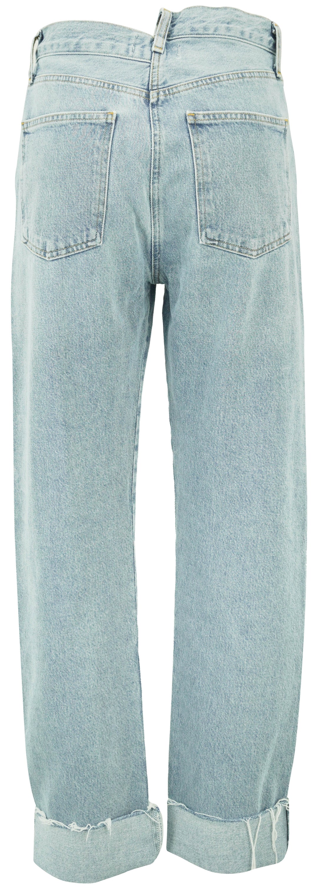 Agolde Criss Cross Waistband Denim in Dimension - Discounts on Agolde at UAL