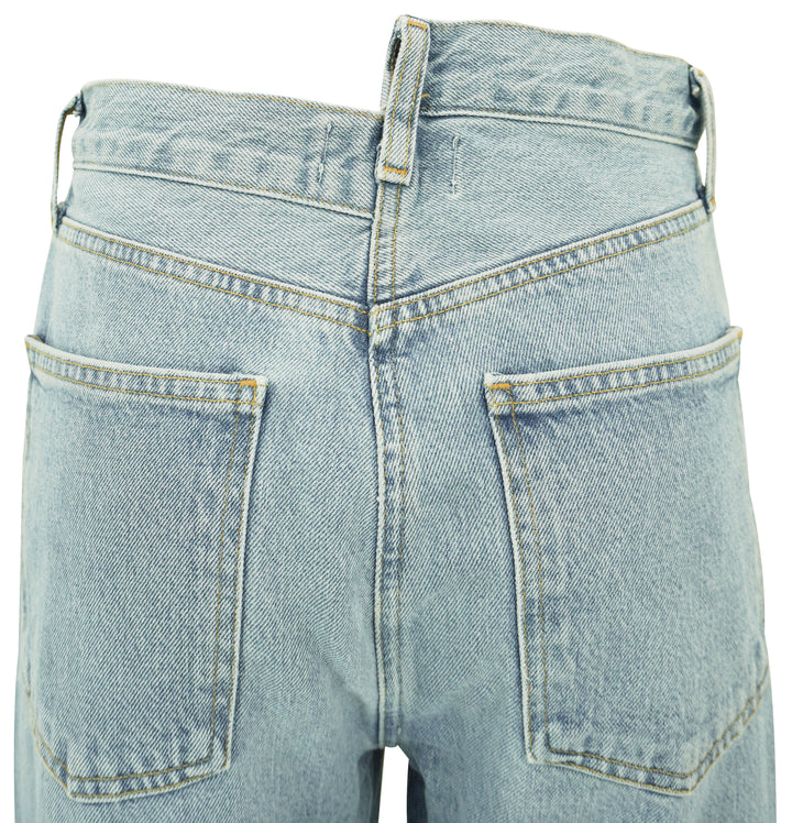 Agolde Criss Cross Waistband Denim in Dimension - Discounts on Agolde at UAL