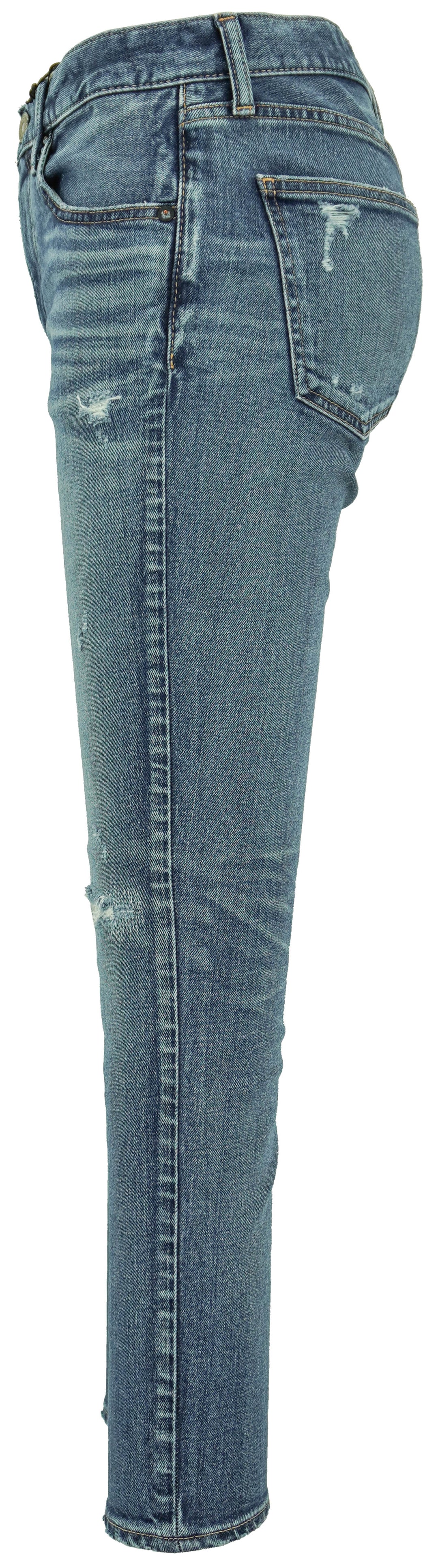 Moussy Vintage Quailtrail Skinny Denim in Light Blue - Discounts on Moussy Vintage at UAL