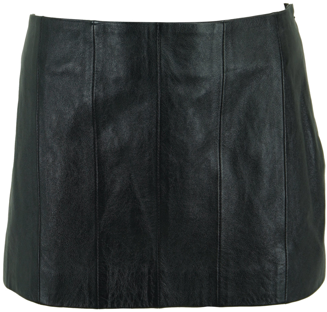 Khaite Meelar Panelled Mini Skirt in Black