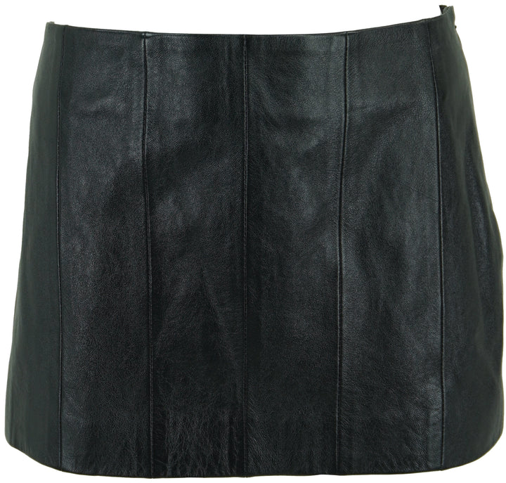 Khaite Meelar Panelled Mini Skirt in Black