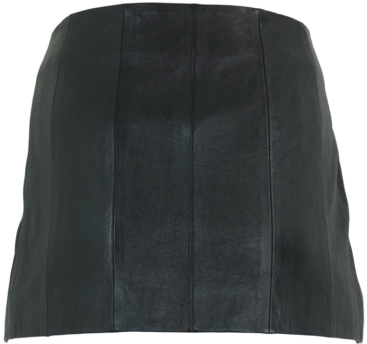 Khaite Meelar Panelled Mini Skirt in Black