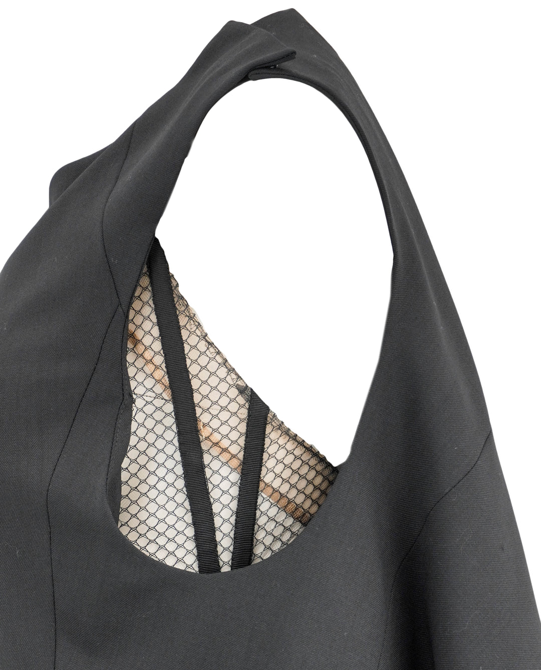 Monse Deconstructed Tailor Top in Black