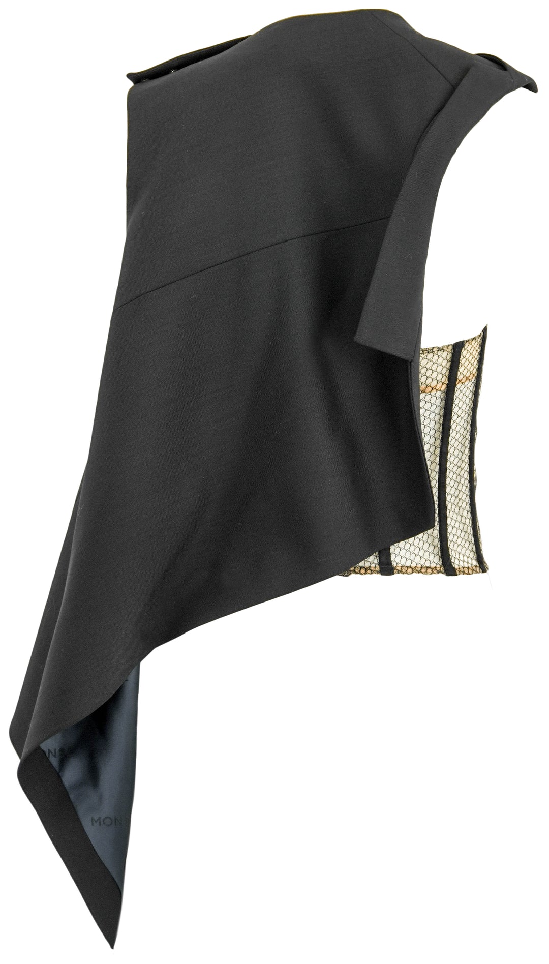 Monse Deconstructed Tailor Top in Black