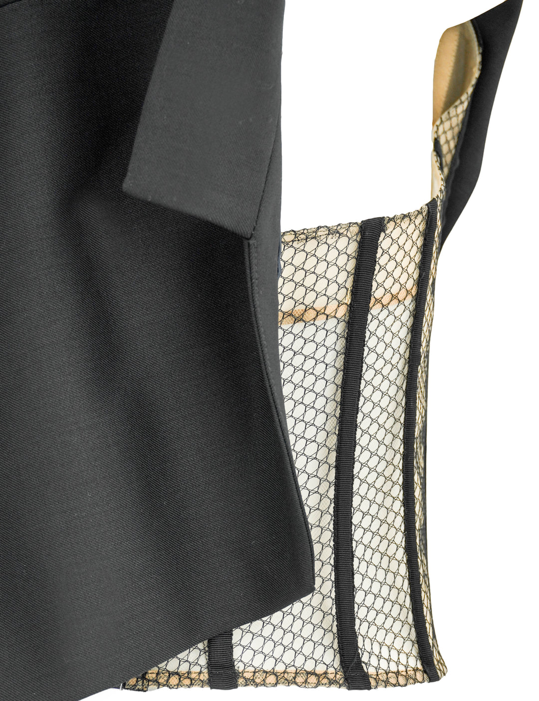 Monse Deconstructed Tailor Top in Black