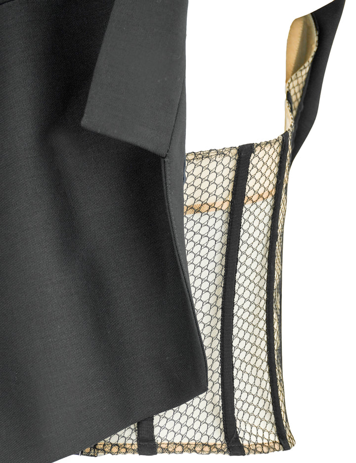 Monse Deconstructed Tailor Top in Black