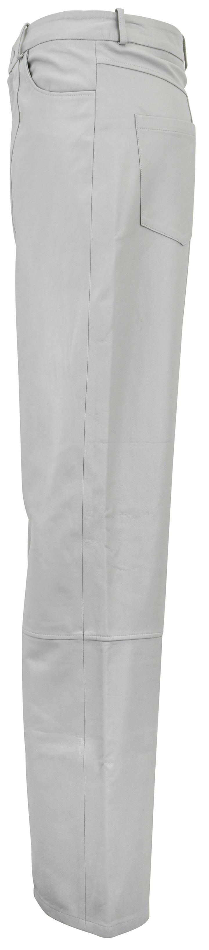 Zeynep Arcay Leather Pants in Grey Silence - Discounts on Zeynep Arcay at UAL
