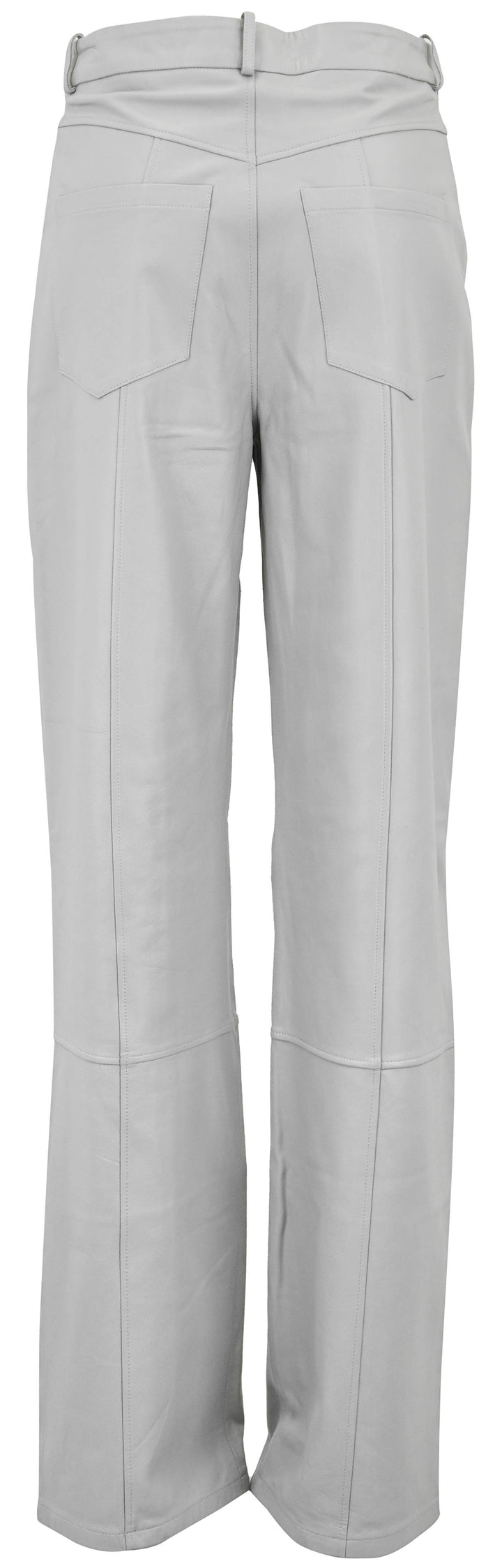 Zeynep Arcay Leather Pants in Grey Silence - Discounts on Zeynep Arcay at UAL
