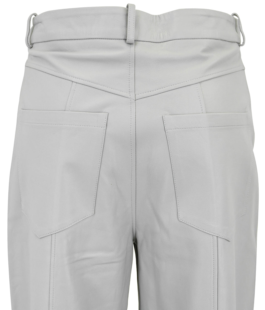 Zeynep Arcay Leather Pants in Grey Silence - Discounts on Zeynep Arcay at UAL