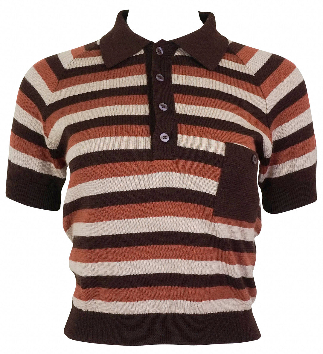 Alix of Bohemia Lessi Striped Polo in Sandstone Multi - Discounts on Alix of Bohemia at UAL