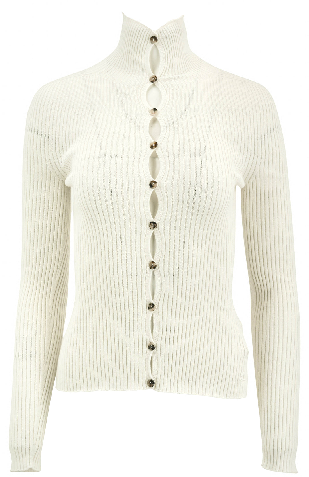 Courrèges Solar Cardigan in Cream