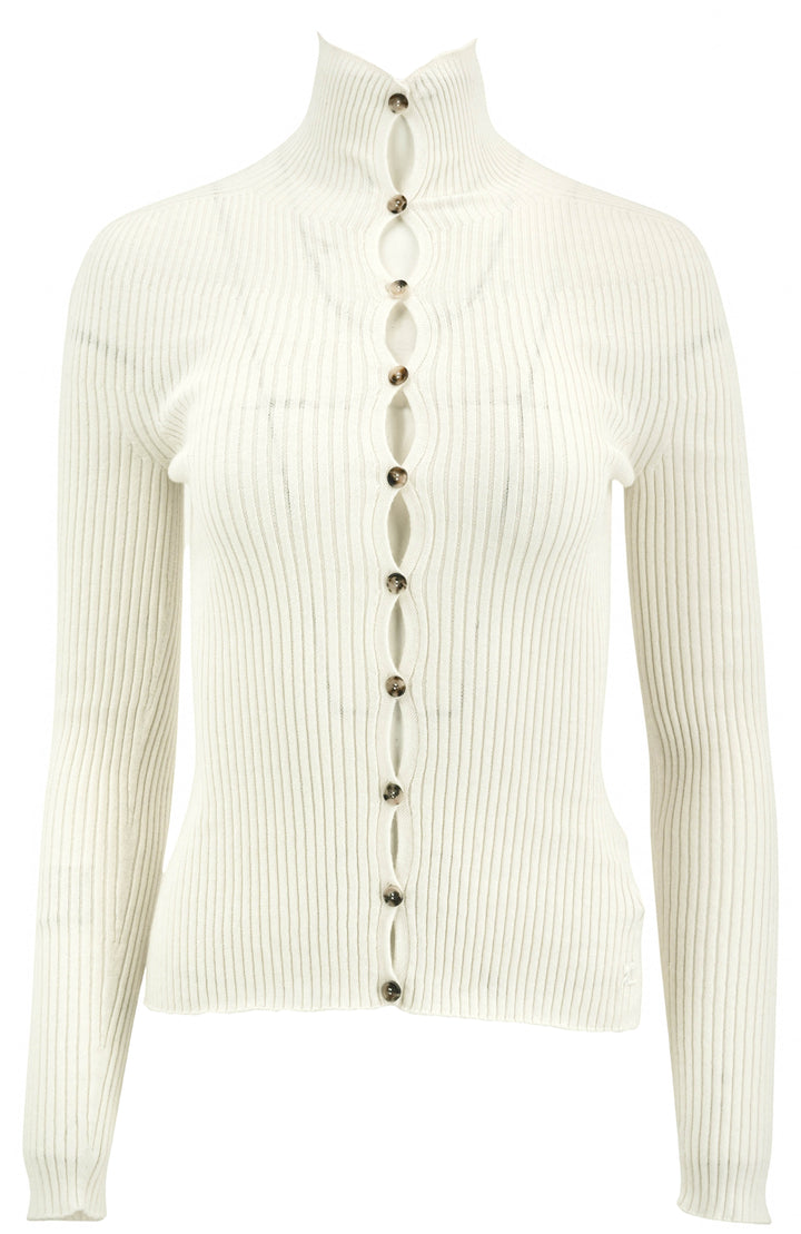 Courrèges Solar Cardigan in Cream