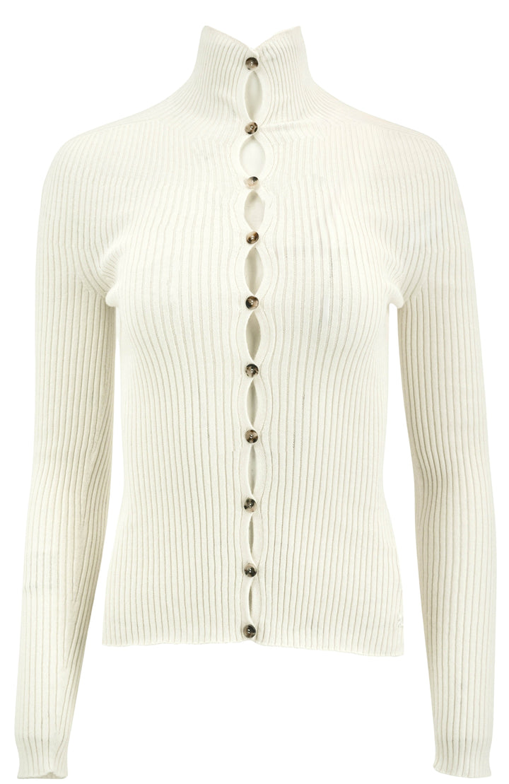 Courrèges Solar Cardigan in Cream