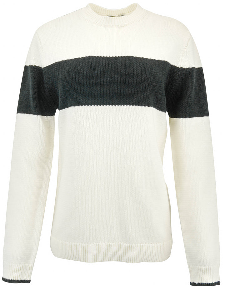 Totemé Sweater in White and Black - Discounts on Toteme at UAL