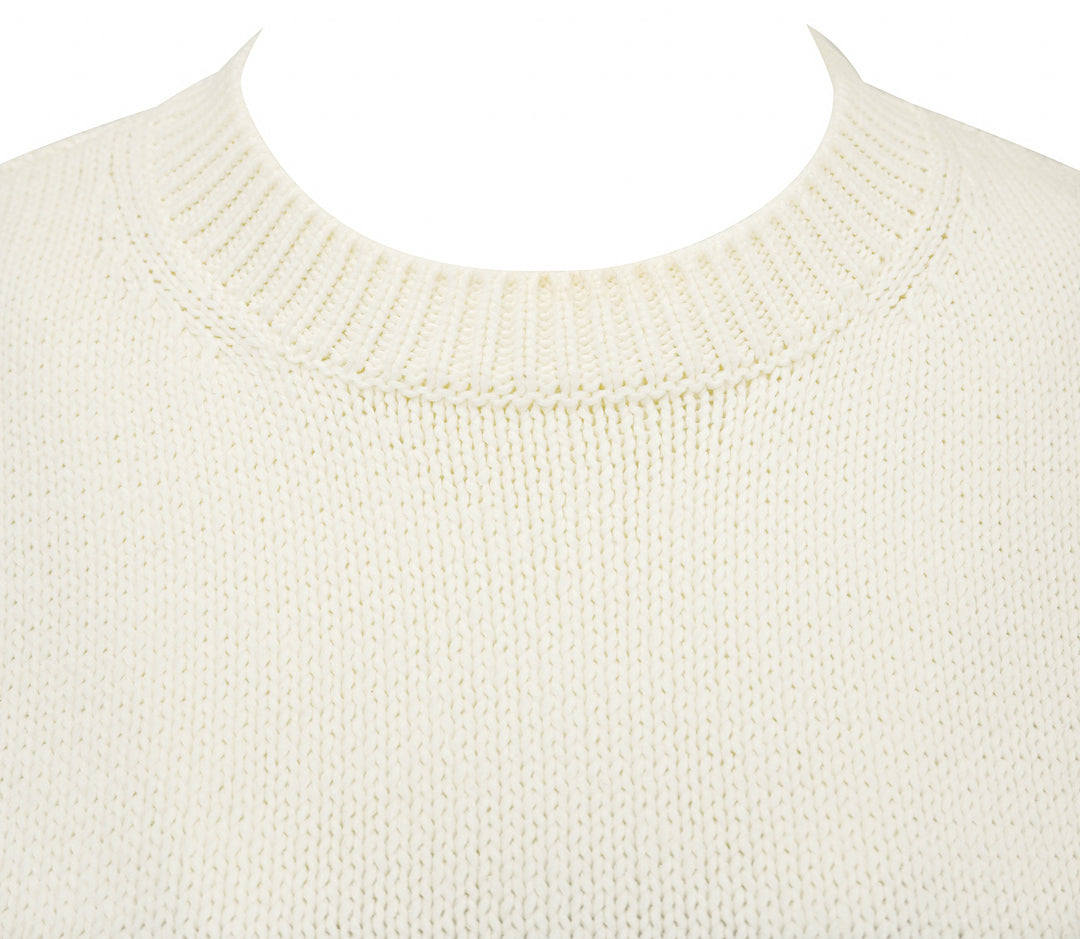 Totemé Sweater in White and Black - Discounts on Toteme at UAL