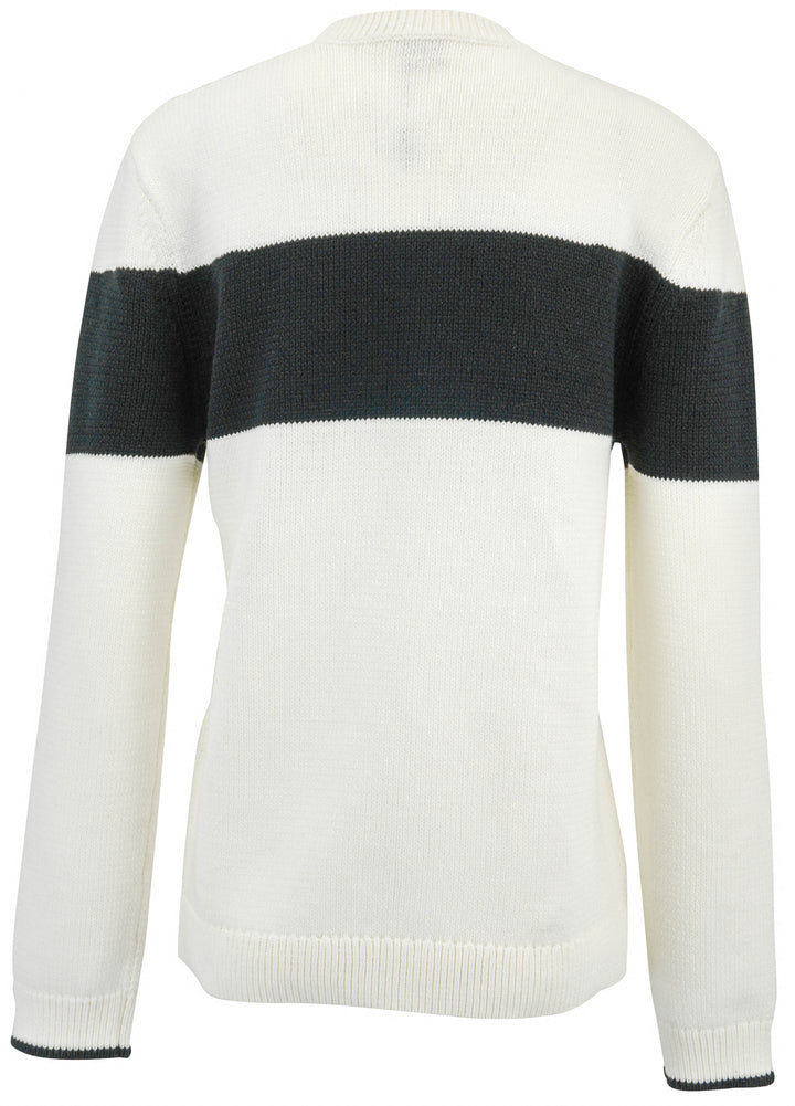 Totemé Sweater in White and Black - Discounts on Toteme at UAL