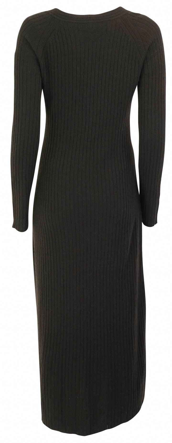 Guest in Residence Wide Rib Knit Dress in Burnt Cocoa - Discounts on Guest in Residence at UAL