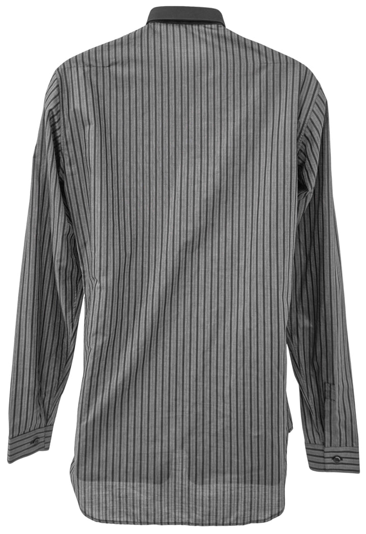 Dior Striped Button Down in Black and Grey - Discounts on Dior at UAL