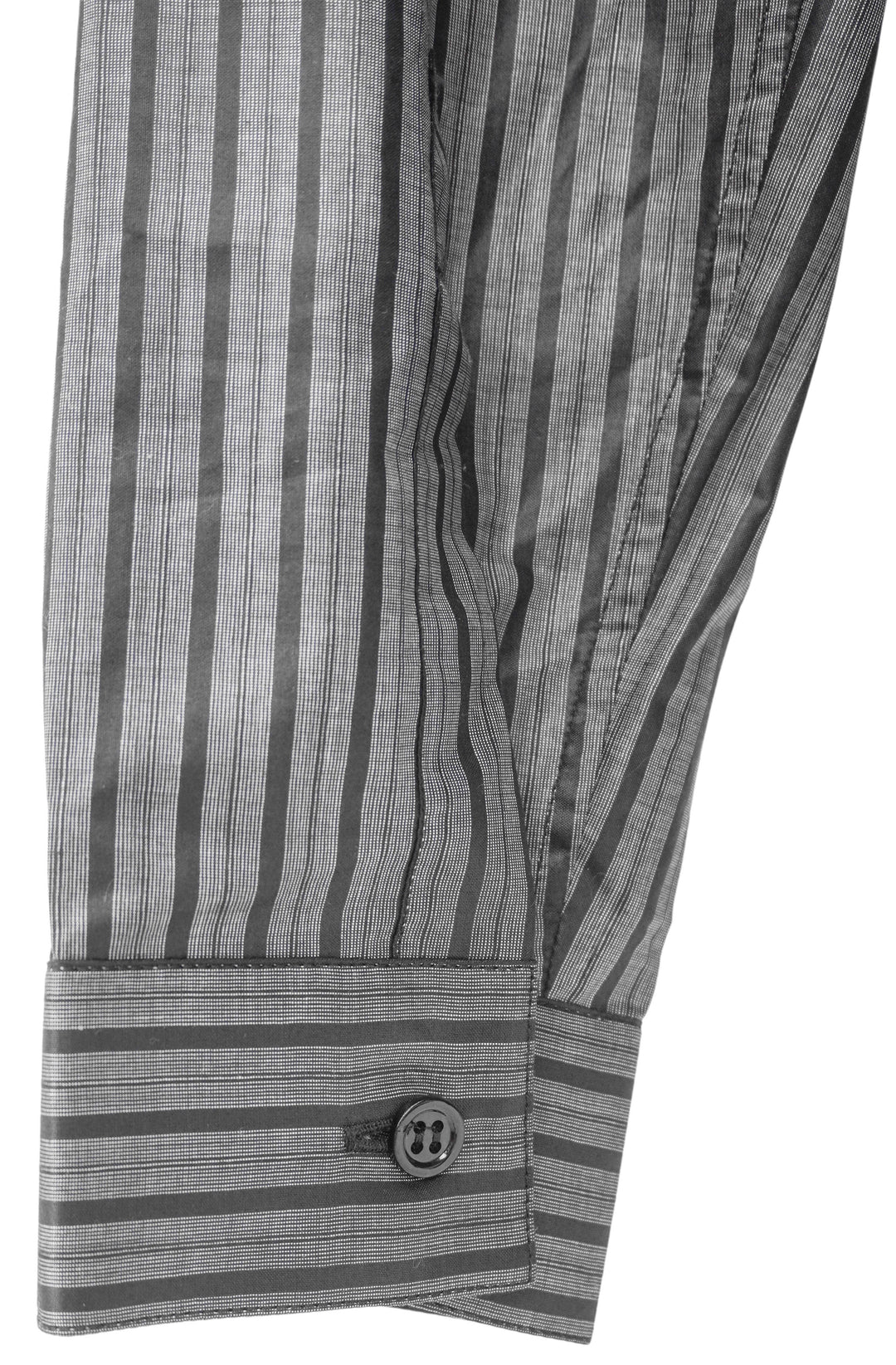 Dior Striped Button Down in Black and Grey - Discounts on Dior at UAL