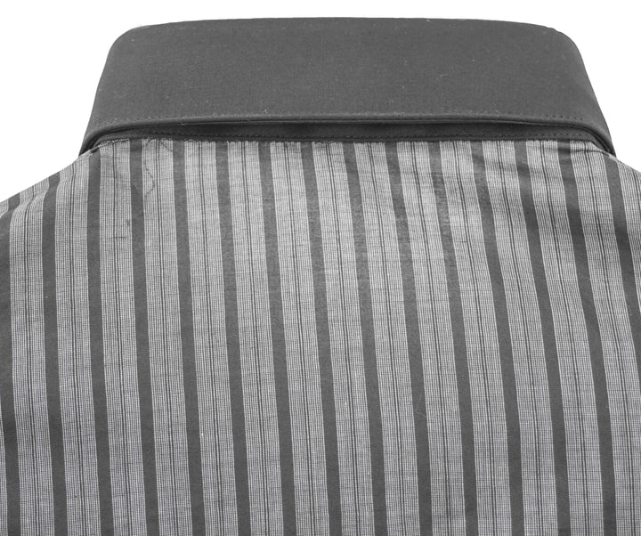 Dior Striped Button Down in Black and Grey - Discounts on Dior at UAL