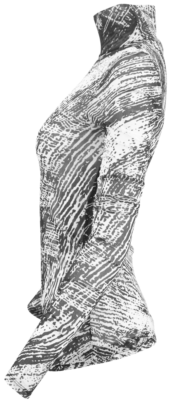 Proenza Schouler Rio Mesh Turtleneck in White and Black - Discounts on Proenza Schouler at UAL
