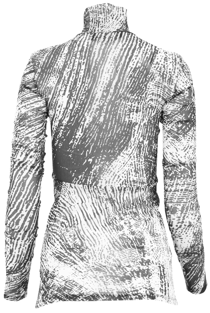 Proenza Schouler Rio Mesh Turtleneck in White and Black - Discounts on Proenza Schouler at UAL