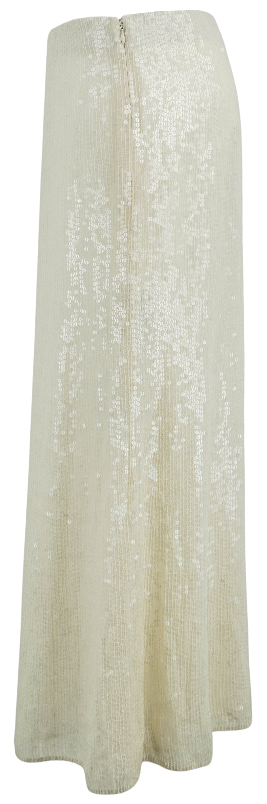 Maria Cher. Sequin Skirt in Cream