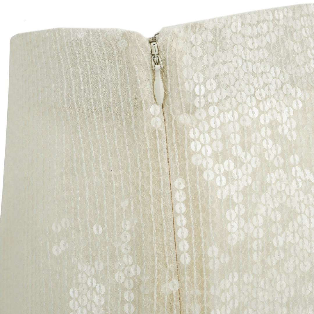 Maria Cher. Sequin Skirt in Cream