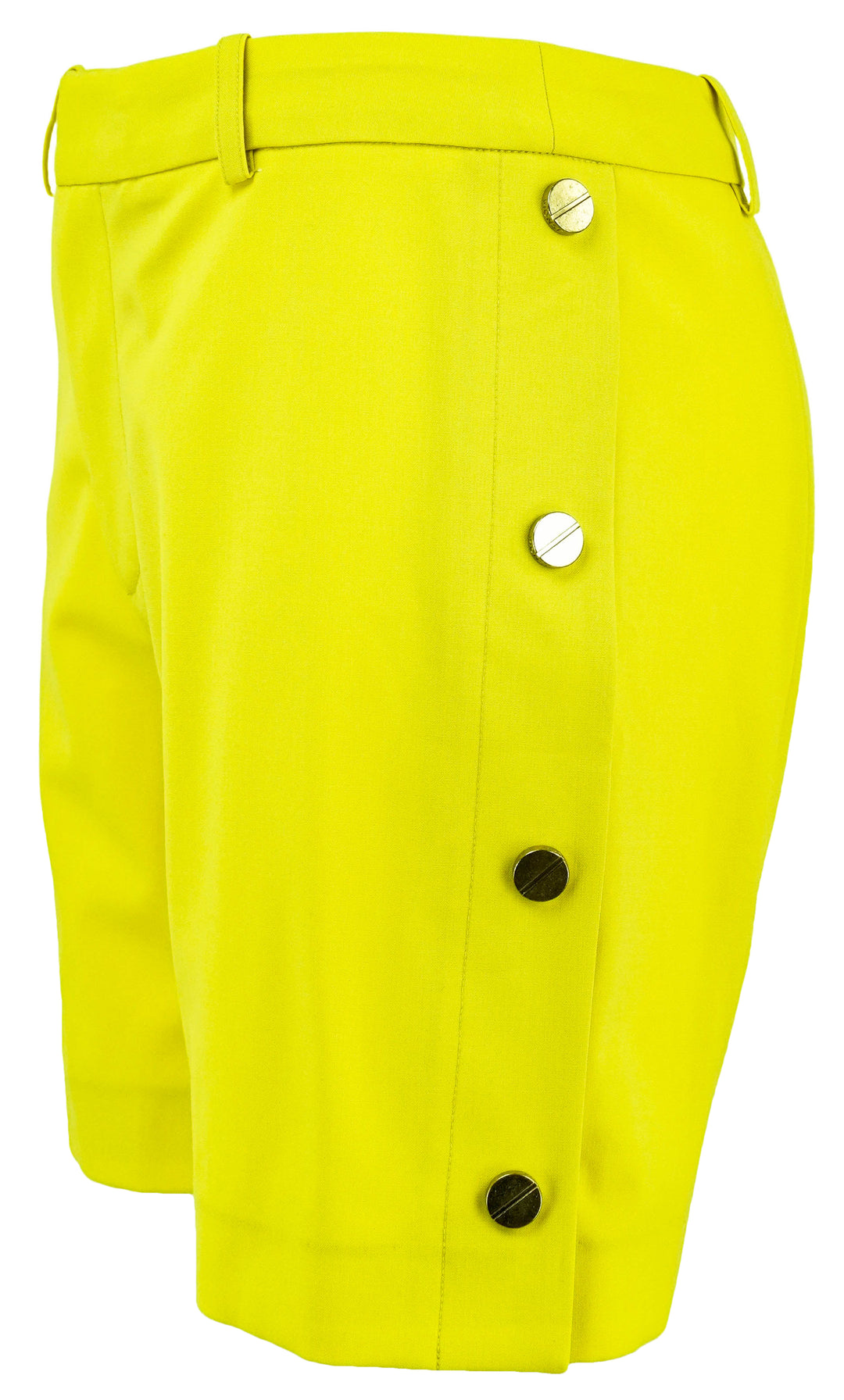Monse Side Button Tailored Shorts in Yellow - Discounts on Monse at UAL