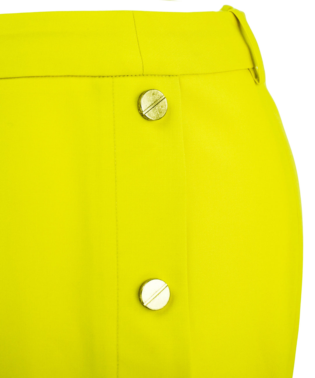Monse Side Button Tailored Shorts in Yellow - Discounts on Monse at UAL