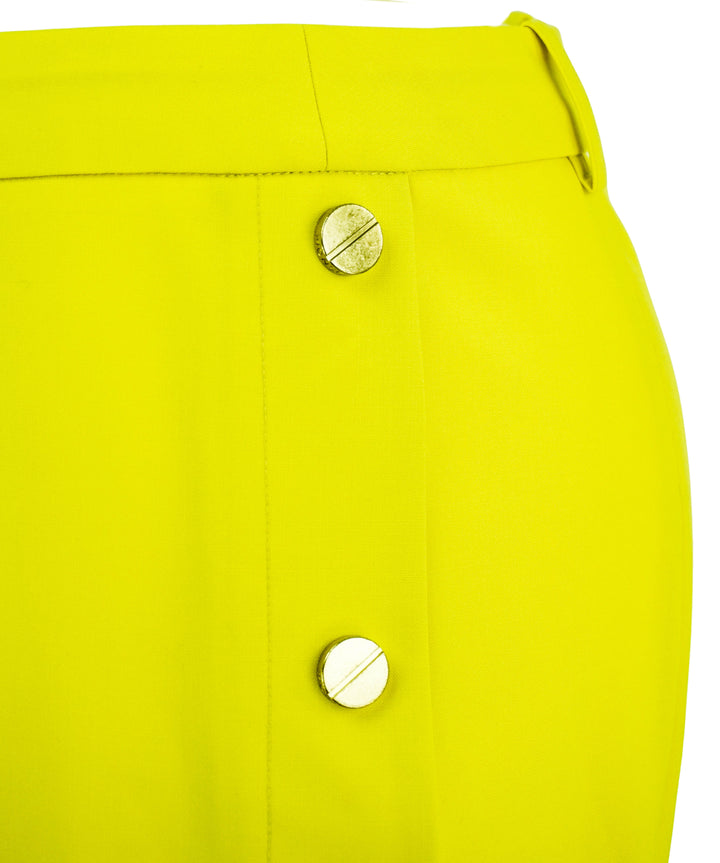 Monse Side Button Tailored Shorts in Yellow - Discounts on Monse at UAL