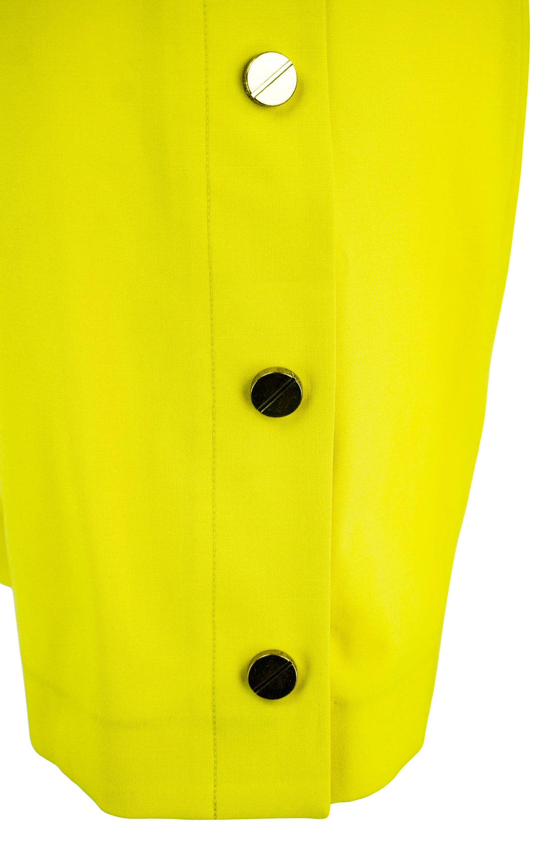 Monse Side Button Tailored Shorts in Yellow - Discounts on Monse at UAL