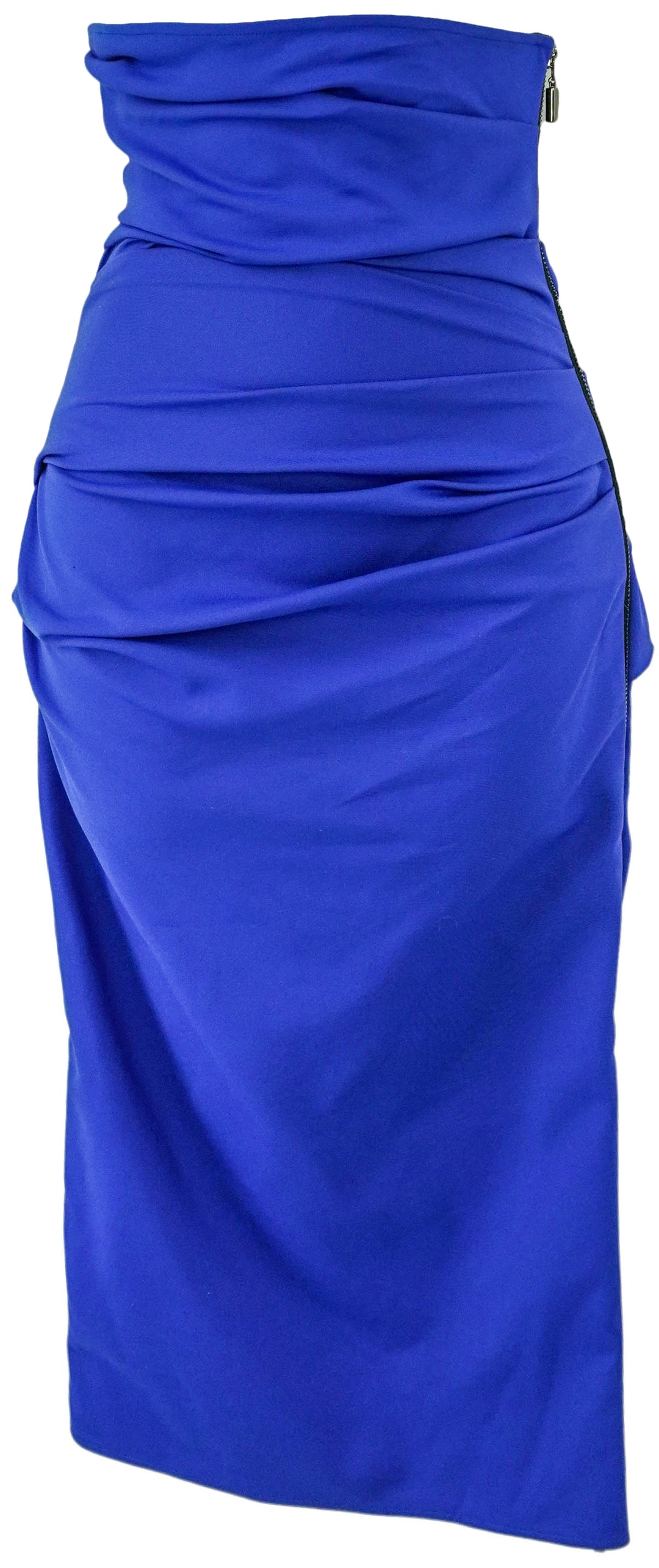 Maticevski Cygnet Ruched Tube Skirt in Electric - Discounts on Maticevski at UAL