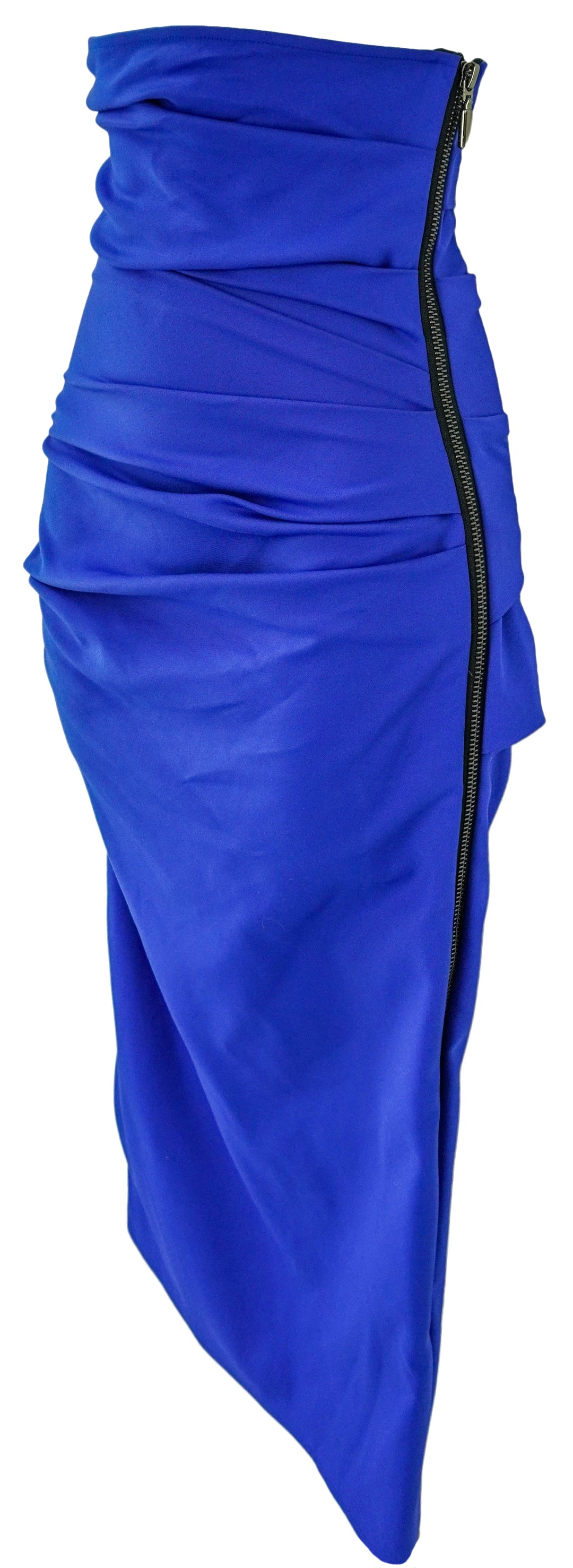 Maticevski Cygnet Ruched Tube Skirt in Electric - Discounts on Maticevski at UAL