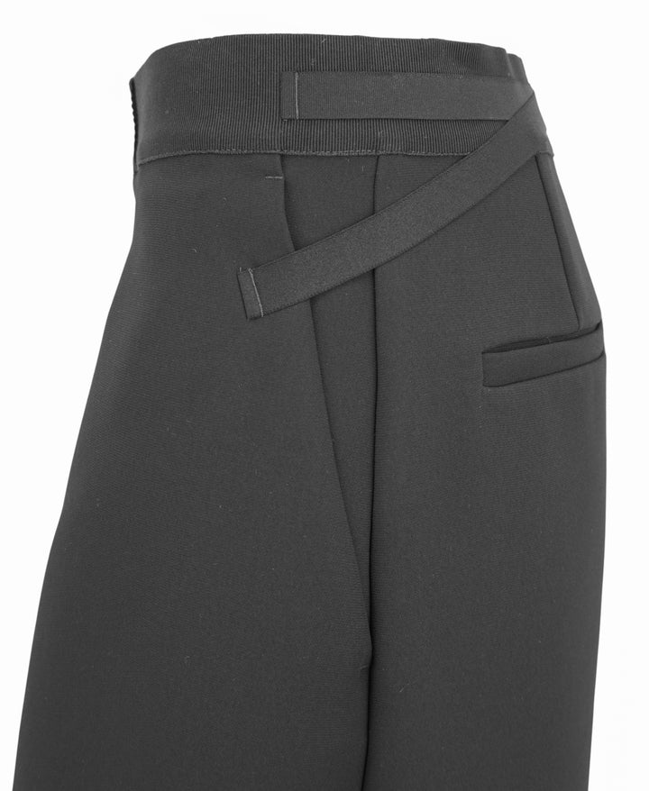 Jean Paul Gaultier Bonded Trousers in Black