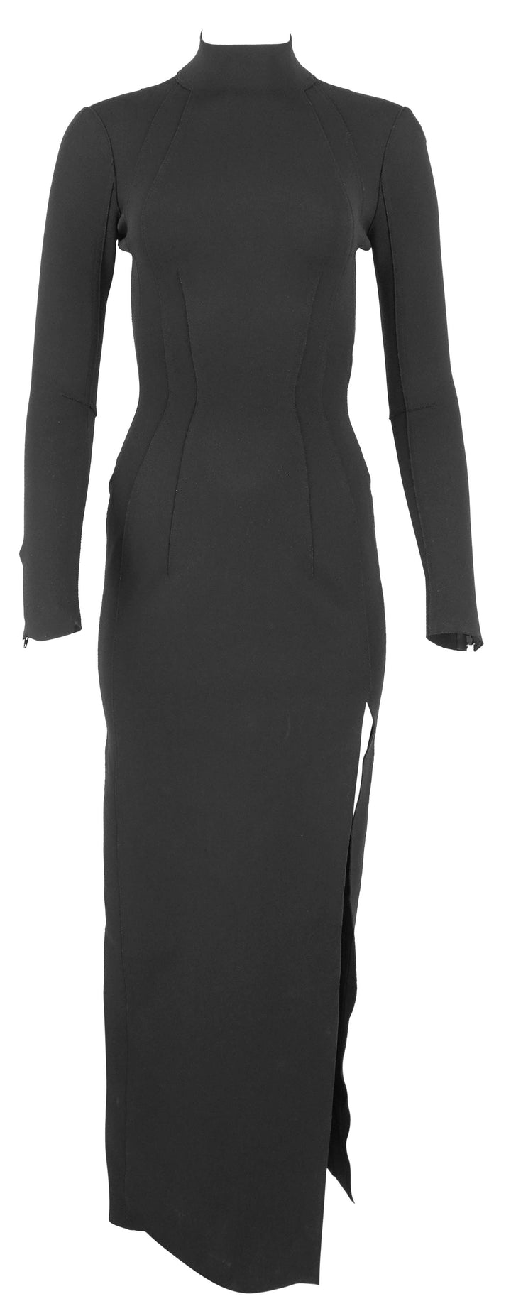 Balenciaga Fitted Jersey Gown in Black - Discounts on Balenciaga at UAL