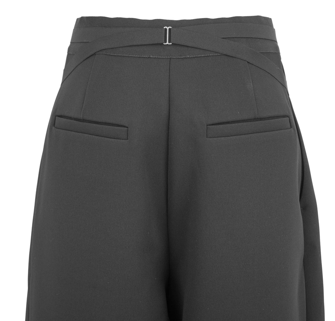 Jean Paul Gaultier Bonded Trousers in Black