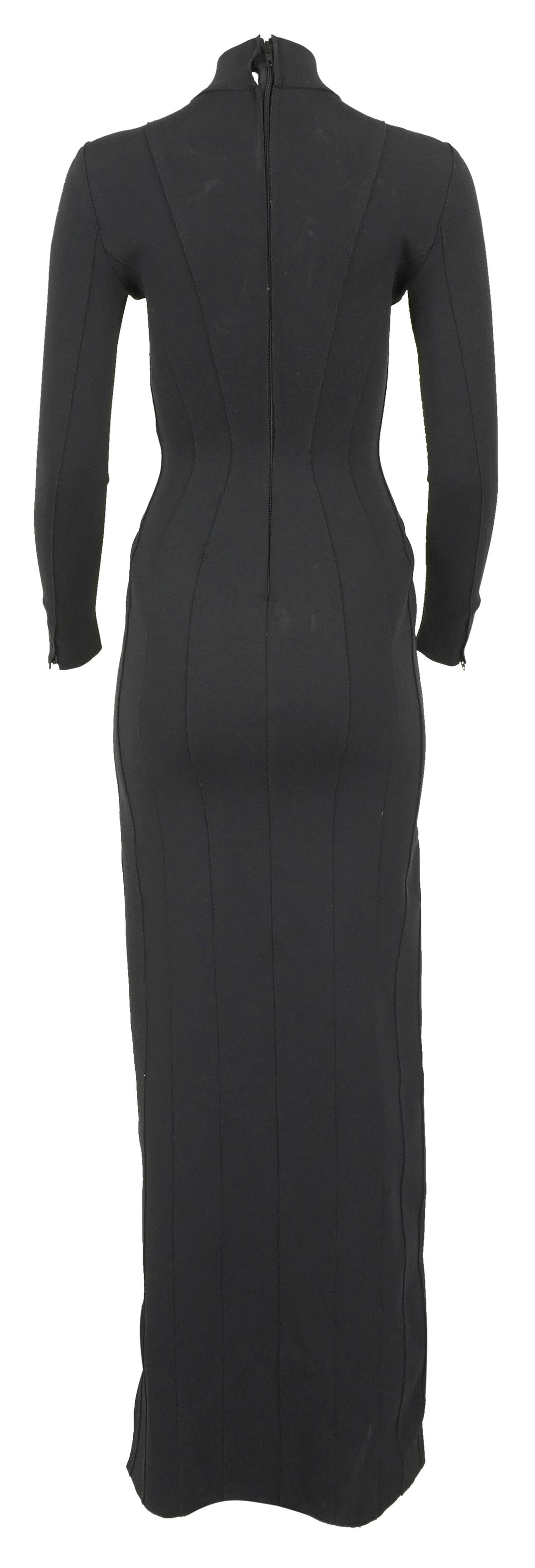 Balenciaga Fitted Jersey Gown in Black - Discounts on Balenciaga at UAL