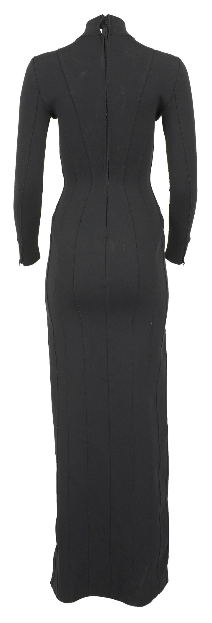 Balenciaga Fitted Jersey Gown in Black - Discounts on Balenciaga at UAL