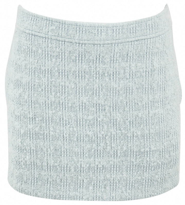 Gucci Tweed Skirt in Light Blue - Discounts on Gucci at UAL