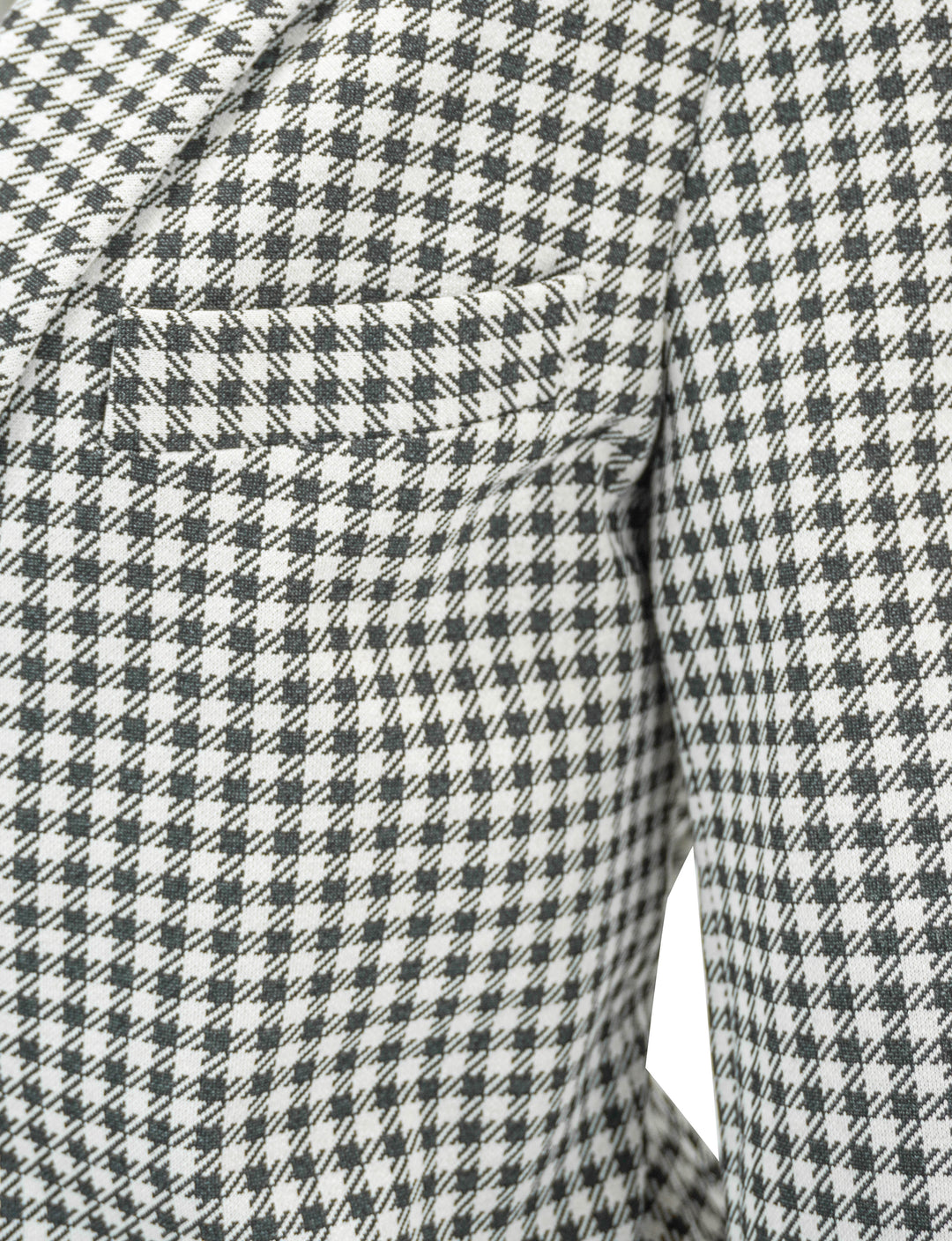 Rosetta Getty Houndstooth Print Blazer in Black and White - Discounts on Rosetta Getty at UAL