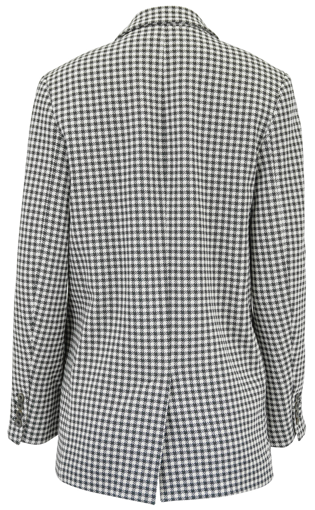 Rosetta Getty Houndstooth Print Blazer in Black and White - Discounts on Rosetta Getty at UAL